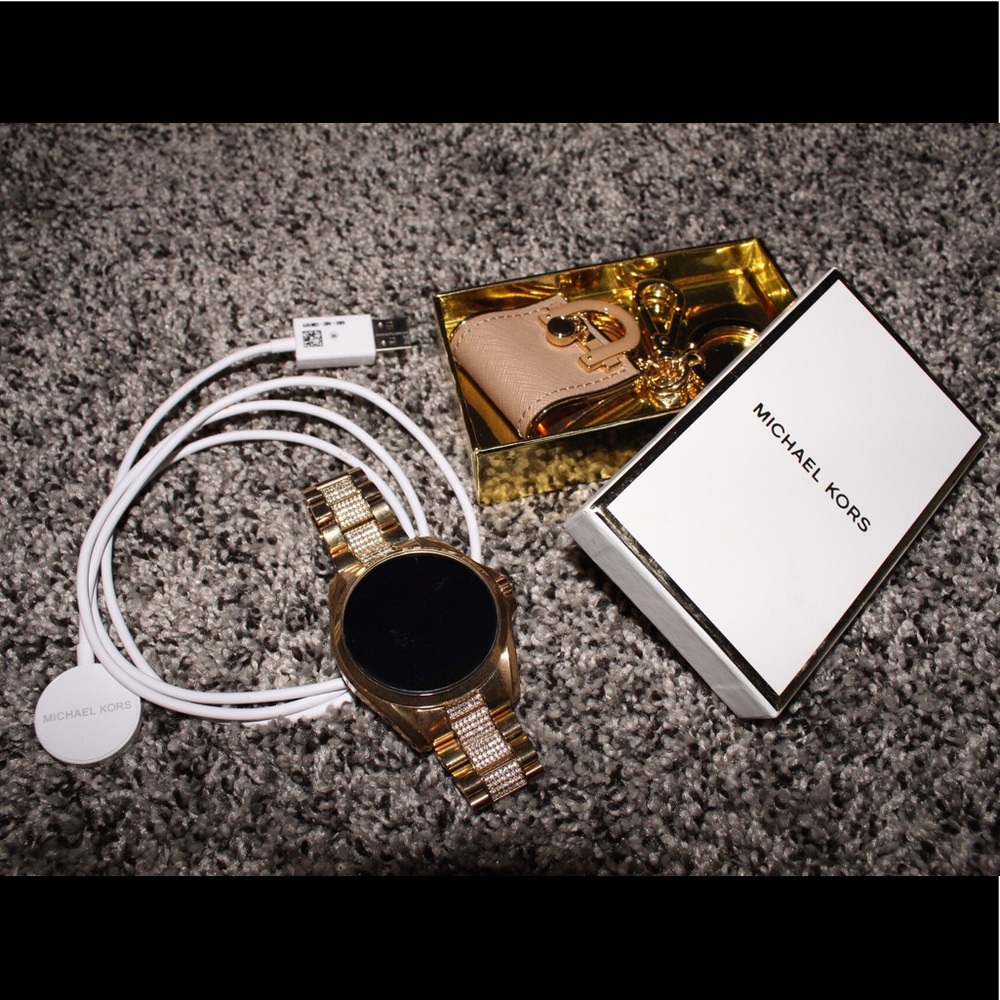 Michael Kors gold diamond smartwatch